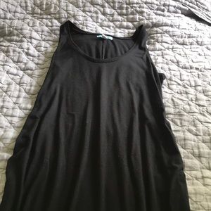 Black maternity maxi dress